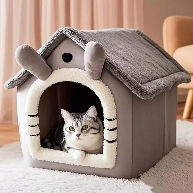 Pet Supplies Bed House Foldable Pet House Removable Washable Cat House Puppy Cave Sofa For Small Dogs And Small And Medium Cats