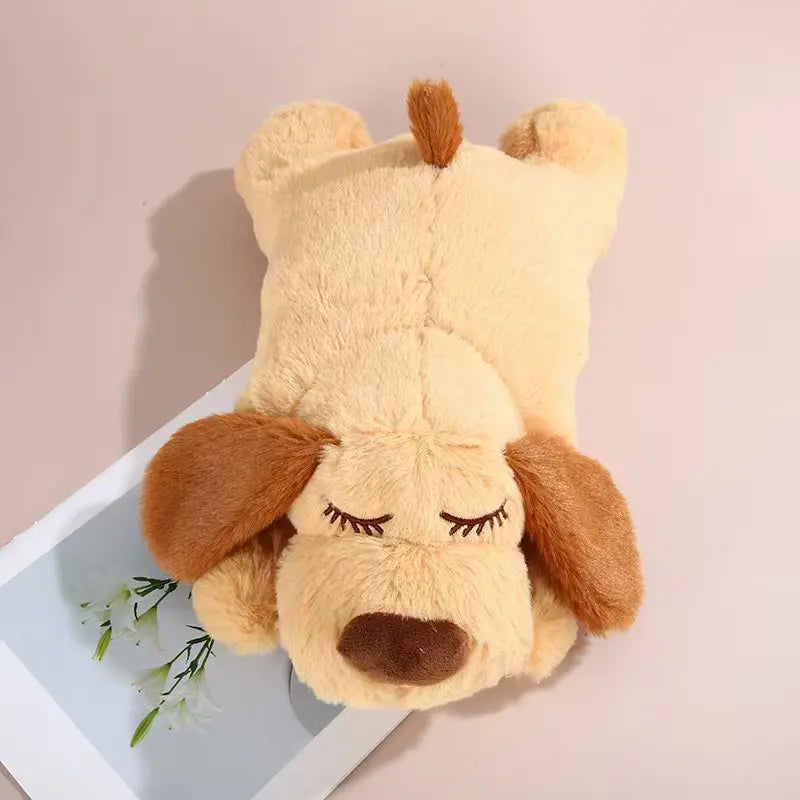 Pet Dog Plush Toys and Heartbeat Simulator Stress Relief Anxiety Relief Boredom Accompany Sleep Interactive Toys