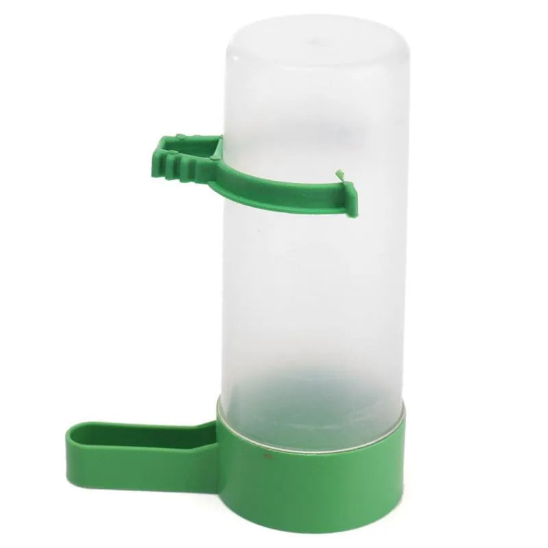 4pcs Bird Feeder Plastic Food Water Feeding Automatic Drinker Parrot Pet Parrot Drinking Cup Bowls Bird Supplies Accessories M/L