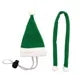 Christmas Pet Chicken Hat Scarf Set Mini Red Green Santa Hat Scarf Xmas Small Animal Hat for Hen Duck Hamster GuineaPig Parrot
