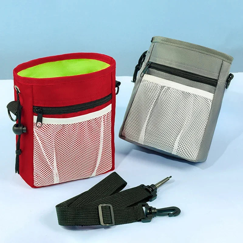 Pet Dog Puppy Training Treat Snack Pet Feed Pocket Pouch Multifunctional Pouch Food Crossbody Bag Pocket Dogwalking Waist Bag
