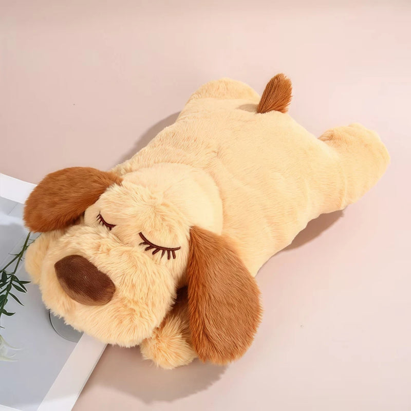 Pet Dog Plush Toys and Heartbeat Simulator Stress Relief Anxiety Relief Boredom Accompany Sleep Interactive Toys