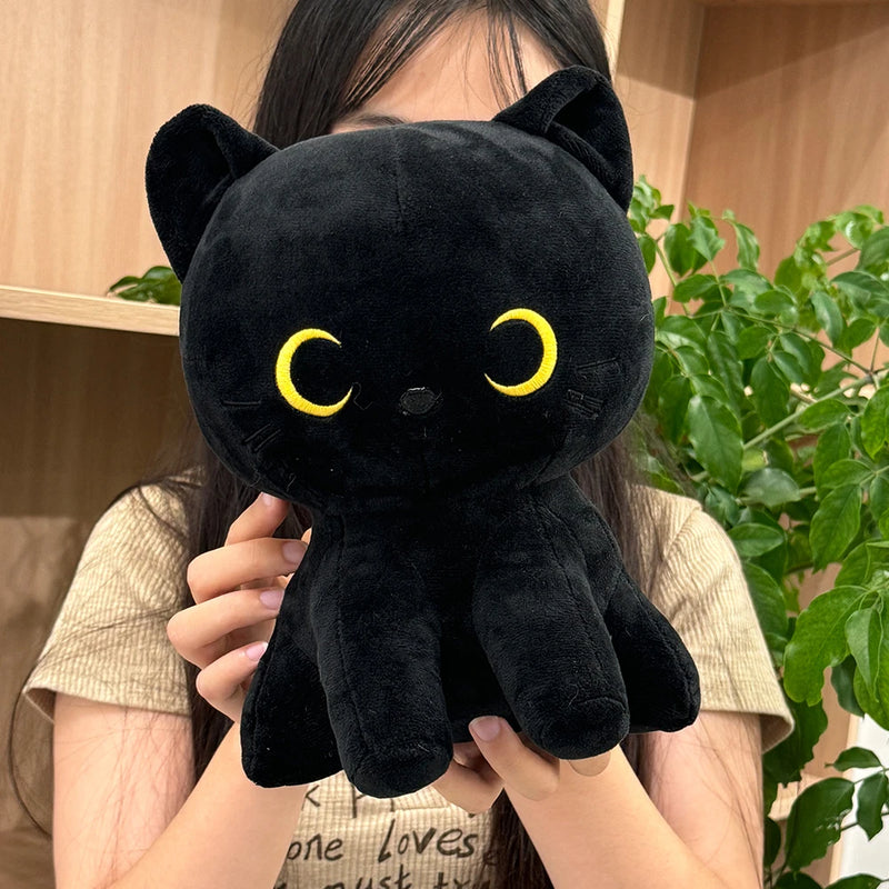 TreasuringU Lovely Black Cat Plush Toys Kawaii Stuffed Animal Black Dolls House Sofa Car Pillows Children Birthday Gifts