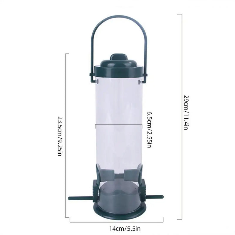 Bird Seed Feeder Hanging Bird Feeder Wild Bird Seed Feeder Garden Paddock Bird Feeding Tool Pet Supplies For Small Birds