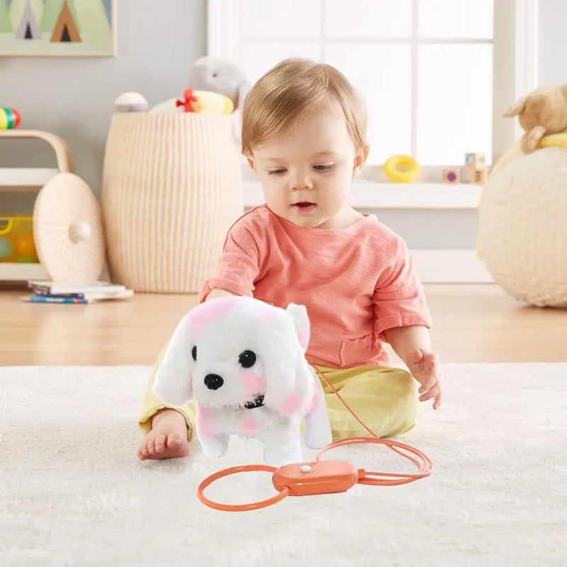 Puppy Toys For Kids Walking Dog Fur-real Pets Realistic Stuffed Animals Purring Dog Stuffed Animal Toy Dog For Kids Family