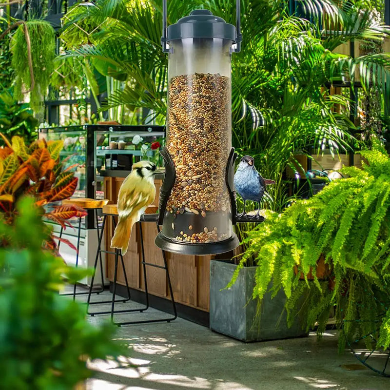 Bird Seed Feeder Hanging Bird Feeder Wild Bird Seed Feeder Garden Paddock Bird Feeding Tool Pet Supplies For Small Birds