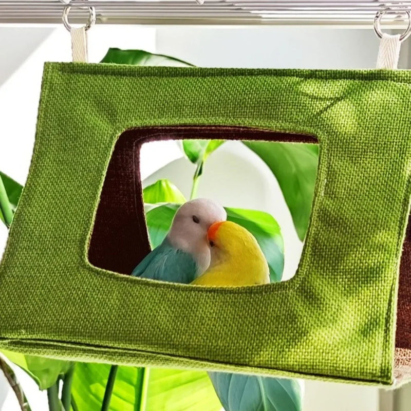 Bird Sleeping Supplies Triangular Parrot Tent Cool Hanging Bird Nest Mini Ventilated Bird Hammock Summer