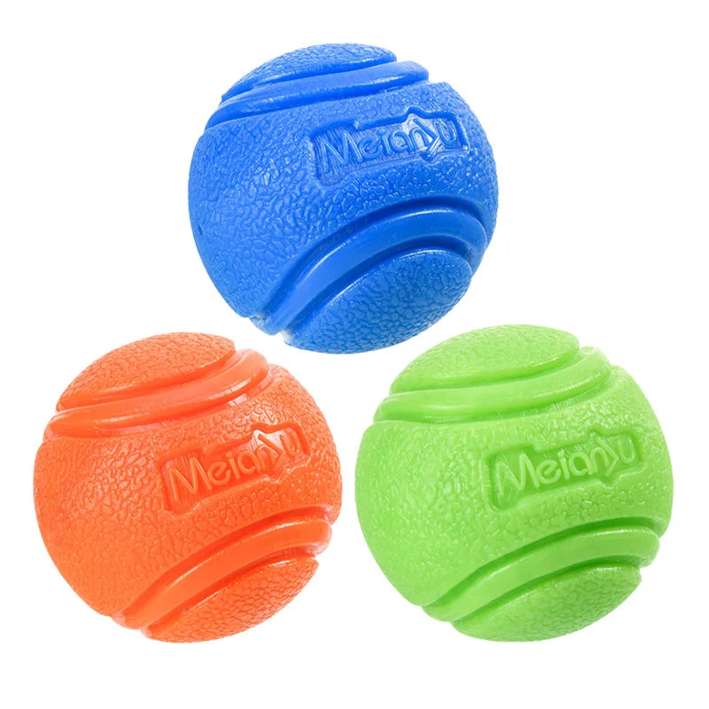 Pet Dog Ball Chew Toys Funny Bouncy Rubber Solid Ball for Small Large Dog Toys Outdoor Throwing Training Toys Supplies