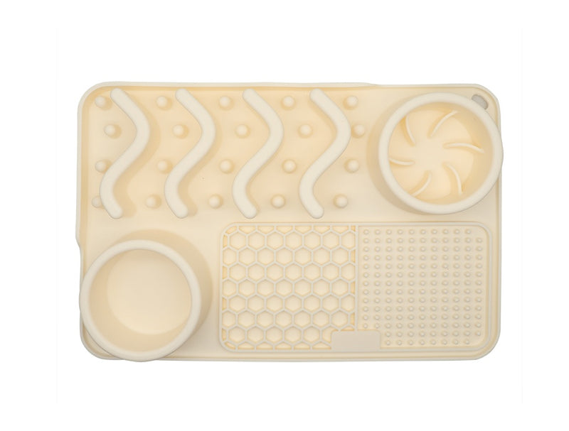 Multi-functional Pet Food Bowl Slow Food Dinner Basin Pad