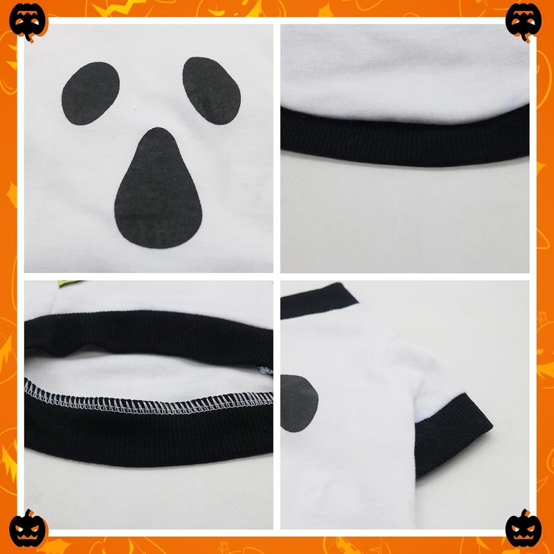 Dog Clothes Cat Shirts Halloween Dog Skeleton Costume Puppy Outfits Lightweight Sweatshirt Pet Apparel For Chihuahua Dachshund Kitten French